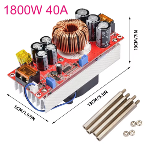 diymore | 1800/1500/1200W DC-DC Boost Converter Step Up Power Supply Module 10-60V to 12-90V Adjustable Voltage Charger 40/30/20A