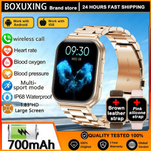 2026 New Smart Watch Men Women 700mAh 24-hour Health Monitor 100+Sports Fitness GPS Track Watches Bluetooth Call Smartwatch Man