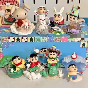 52TOYS | Cute and Funny Shin-chan Classic Scene Blind Box Collection Anime Characters Desktop Accessories Ornaments Friends Birthday Gift