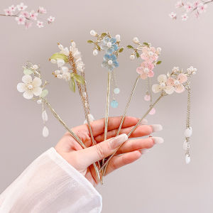 PINK EMPRESS | Elegant Ancient Style Metal Fringe Hairpin