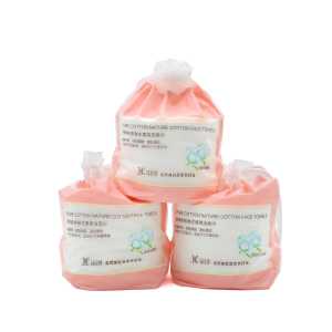ผ้าเช็ดหน้าแบบใช้แล้วทิ้งผ้าฝ้ายแท้หนาพิมพ์ลายนูนผู้หญิงแบบหุ้มลิ่มสำหรับทำความสะอาดใบหน้า ใช้ได้ 2 ทาง ผ้าเช็ดหน้าแบบห่อหุ้มลิ่มที่ใช้แล้วทิ้ง