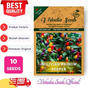 [Virladia Seeds] Biji Benih tanaman cabe Bolivian Rainbow