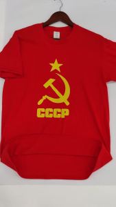 Nam CCCP Nga Áo Thun Nữ Tay Ngắn Cổ Tròn Cotton Tee Moscow In Hình Thường Ngày Mùa Hè Oversize Quần Áo Liên Xô Liên Xô