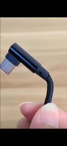 NNBILI 6A USB C Cable 90 Degree For OPPO 66W Fast Charging Data Cord For Honor Huawei Oneplus Realme Nylon Micro USB Charge Wire