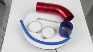 Universal Aluminum 3" 76mm Air Intake System Turbo Induction Pipe Tube Auto Air Filter Induction Flow Pipe Kit