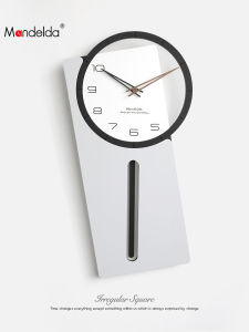 Nordic Minimalist Modern Style Wall Clock for Living Room Home Decor Simple Fashionable Mandelda Swinging Clock Table