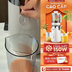 Máy Ép Chậm Masuto MS Fresh Ép Nguyên Quả – Ép Kiệt Bã Nước Ép Nguyên Chất Dễ Vệ Sinh