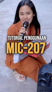 Advance MIC207 Double Mic Bluetooth Karaoke Wireless Microphone Suara Jernih BONUS Baterai Cas 3 Pcs