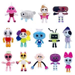 Dandys World Plush Cosmo Pebble Finn Flutter Dandys World Horror Game Astro Soft Stuffed Cute Pillow Doll Toy For Children Gift