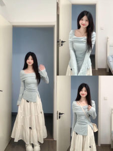 XIANGBAIWEI | Elegant Stylish Skinny Long Sleeve T-Shirt