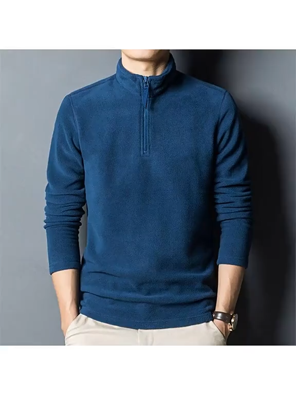 Mens stand-up collar sweater autumn/winter collection. Stand-up collar design made of woolen fabric stylish design long sleeves high collar fast shipping