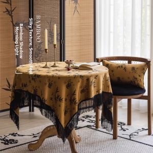 Vintage Style Chinese New Rectangular Tablecloth