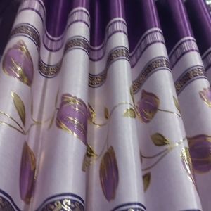 Poni Gorden Blackout Mewah Import Motif Tulip - Gorden jendela pintu rumah minimalis/Gordyn/Hordeng/Tirai/Korden/Dekorasi Rumah/Jendela & Pintu Minimalis Tinggi 230cm Varian Warna Ungu Gold Hijau Maroon Cokelat Hitam Silver (5 6 8 Gelembung)
