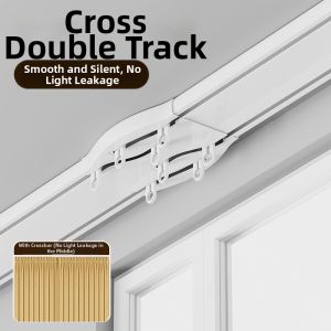 SHELIANKE | Dual Track Silent Aluminum Curtain Rod