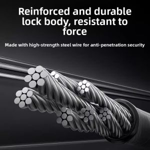 MONLEYTA | German Bicycle Lock Anti-Theft Password Lock Electric Car Battery Bike Chain Single Bike Lock Accessories Mountain Bike