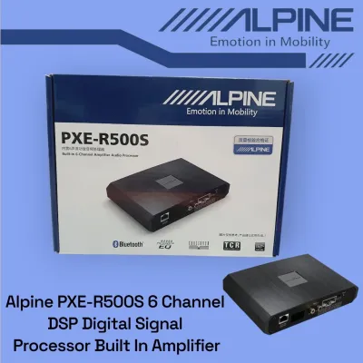 ของแท้! (DSP Amplifier) ALPINE PXE-R500S Hi-Res เครื่องปรับแต่งเสียงในรถยนต์ 6 CHANNEL เชื่อมต่อ Bluetooth