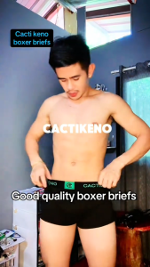 3IN1 Cacti Keno Cotton Boxer for Men High-Quality Fashion Briefs Underwear For Men Comfort Stretch Plus Size M L XL 2XL 3XL