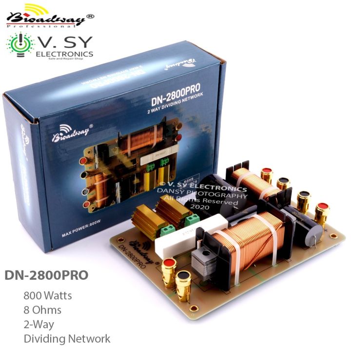Broadway DN-2800PRO 800W 8 Ohms 2-Way Speaker Dividing