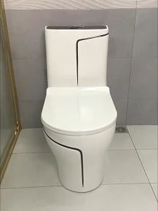 Wall /Floor Drain Ceramic Sitting Toilet Strong Flush 360-Degree Large Diameter Trap Way Toilet Tandas Duduk Seramik