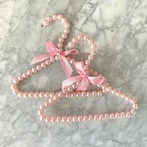 Super Cute Pet Mini Pearl Clothes Hanger Teddy Kitten Puppy Clothes Hanger Cotton Clothes Doll Baby Clothes Hanger