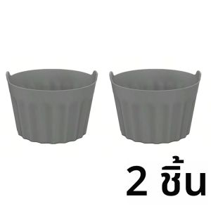 พิมพ์ซิลิโคนสำหรับหม้อทอดไร้น้ำมัน 2/4/8 ชิ้น ขนาดใหญ่ สำหรับทำมัฟฟิน ไข่ดาว แบบไม่ติดกระทะ ง่ายต่อการถอด