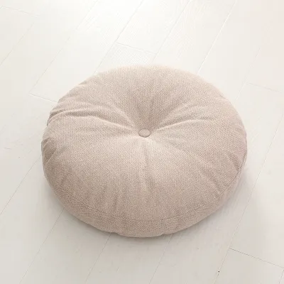 Thickened Linen Zafu Cushion round Cloth Art Balcony Japanese Tatami Window Seat Yoga Floor Large Size Meditation Pad