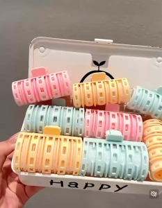 CC Happy Life โรลม้วนผมหน้าม้า โรลม้วนผมพร้อมคลิบหนีบ โรลม้วนผมสไตล์เกาหลี ที่ม้วนผมหน้าม้า ที่ม้วนผม โรลม้วนผม โดนความร้อนได้ วัสดุอย่างดี สำหรับจัดแต่งทรงผม