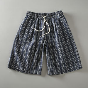 Quần Jeans Nam Ống Thẳng Rộng Mùa Hè Mới Phong Cách Nhật Bản Cổ Điển Quần Denim Dập Nhãn Thoải Mái Thường Ngày Quần Áo Nam