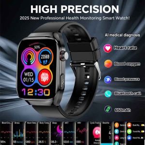 2025 New Blood lipid Uric acid treatment Smart Watch Men ECG+PPG Heart Rate Sports HD Call Health Track For Samsung Smartwatch