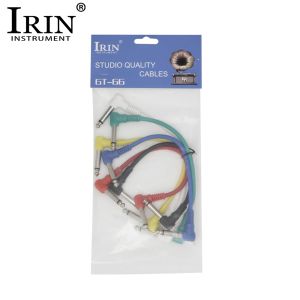 IRIN | IRIN 6 Pcs Guitar Effects Cables 6.5mm Jack Audio Cable AUX Connection Line Guitar Parts for MIDI Microphone Speaker Acoustics