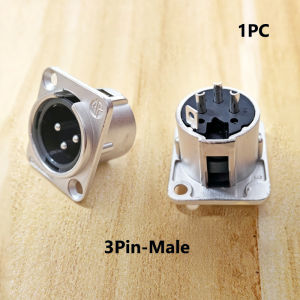 3/4/5Pin XLR Panel Mount Connector Male Female Audio Microphone Jack Plug with Copper Contact For Mixer Speaker Mic Metal Socket