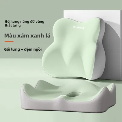 ZHONGMIAO | Gối Hỗ Trợ Đệm Cổ Và Thắt Lưng Cho Ghế Ô Tô