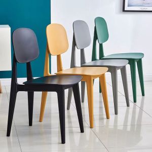 Plastic Chair Thickened Home Dining Chair Backrest Stool Modern Minimalist Leisure Chair Popular Desk Chair Dining-Table Chair