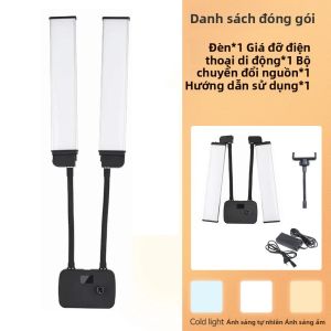 Đèn LED Video 45W Hai Cánh Tay Đèn Bi-Color Đèn Bổ Sung Ánh Sáng Cho Studio Ảnh Phát Trực Tiếp Tiktok Stream Đèn Selfie Dải Dài
