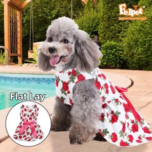Summer Lightweight Princess Style Pet Dress for Small to Medium Dogs
