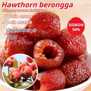 Buah hawthorn kering halal Hawthorn Kering Freeze Dried 100% Buah Asli Kering Snacks Camilan buah kering 0 sukrosa Hawthorn Berry Fruit Preserves Camilan sehat Hawthorn kering tanpa biji Hawthorn kering murni alami