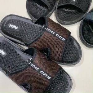 รองเท้าแตะ Kito หน้าผ้า รุ่น KMP329 ดำนม น้ำตาล เทา ไซส์ 39-43