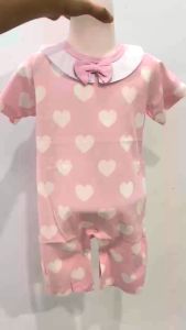 GAP BABY FIRST FAVOURITES - ROMPER FASHION BOW ANAK BAYI PEREMPUAN USIA 6-24 BULAN / ROMPER BABY GIRL PINK PITA MOTIF LOVE / ROMPER PINK ANAK PEREMPUAN CUTE ADEM LEMBUT HALUS