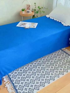 Simple solid color bed sheet 1.5/1.8m hotel single and double person single piece milk silk unit homestay bedding