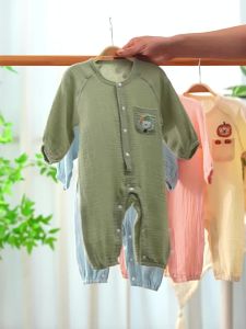 CAIYINGFANG | Breathable Summer Newborn Onesie Long Sleeve Cotton
