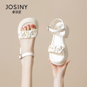 Josiny | Thick-soled Pearl-decorated Womens Sandals