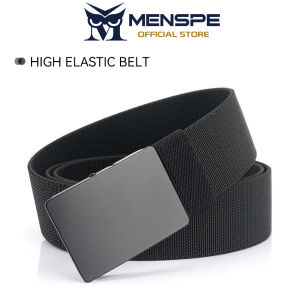 MENSPE Mens Belts High Elastic Nylon Belt Breathable Belt Outdoor Trendy Utility Waist Belts 120cm Adjustable Length Scratch Resistant Belts Casual Belt for Men Vintage Jeans Belt for Men