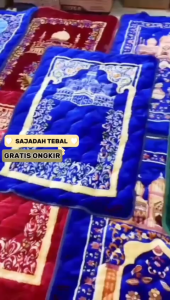 Promo Sajadah Quilting Motif Turki Warna Ukuran Besar Bahan Busa Tebal Empuk