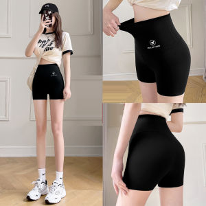 Womens Yoga Shark Pants High Waist Gym Riding Shorts Abdomen Tight Leggings Casual Safety Ice Silk Fabric Women Sport Pants