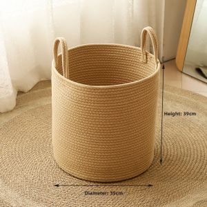 Simplicity Linen Handwoven Large Capacity Clothes Hamper