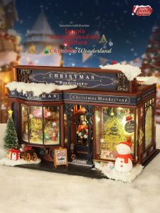 MAOMIYU | Mô Hình Gỗ Tự Lắp Ráp Mini Christmas Wonderland