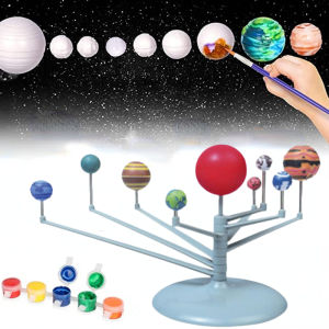 Solar System Model Toys DIY Assembly: 9 Planets Solar System Science Experiment Toys for Kids Teens Educational Gift