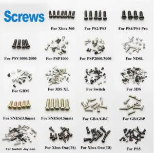 JCD For PS5 Handle Full Set Screw For PS5 Controller Screws Head Screw Controller Screws & Cross Screwdriver Tool