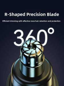 MONLEYTA | Electric Nasal Hair Trimmer Imported From Germany Rechargeable Mens Special Nose Fuzz Removal Scissors Womens Nasal Hole Cleaning Tool