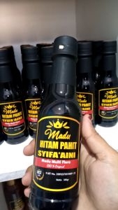 Madu Hitam Pahit Syifaaini Madu Mentah Murni Asli Raw Honey Kemasan 350gram
